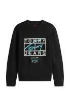 Tjm Reg Signature Sweater Ext Black Tommy Jeans