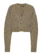 Fluffy Knit Cardigan Brown ROTATE