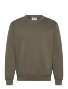 O-Neck Sweatshirt Khaki Enkel Studio