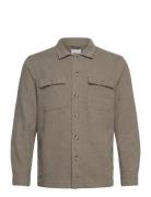 Cotton Linen Overshirt L/S Brown Lindbergh