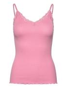 Rwbeatha Sl Regular Singlet Top Pink Rosemunde