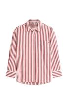 Ess Poplin Easy Fit Shirt Red Tommy Hilfiger