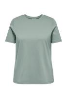 Carjen S/S Jeans Tee Jrs Noos Green ONLY Carmakoma