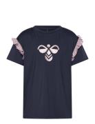 Hmljr Mix Glitter T-Shirt S/S Navy Hummel