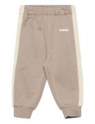 Hmlmini Loose Adj Waist Pants Beige Hummel