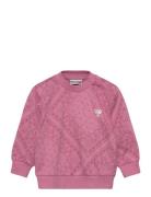 Hmlmini Loose Paisley Aop Sweatshir Pink Hummel