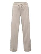 Hmljr Wide Leg Poly Tape Pants Beige Hummel