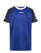 Hmljr Stripe T-Shirt S/S Blue Hummel