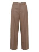 Gzpaula Mw Straight Pants Noos Brown Gestuz
