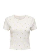 Onlfenja S/S Aop Top Jrs Noos Cream ONLY
