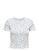 Onlfenja S/S Aop Top Jrs Noos White ONLY