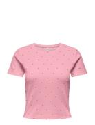 Onlfenja S/S Aop Top Jrs Noos Pink ONLY
