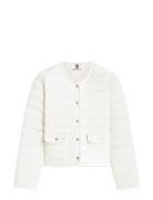 Feminine Lw Down Jacket Cream Tommy Hilfiger