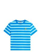 Th Script Reg C-Nk Ss Tee Blue Tommy Hilfiger