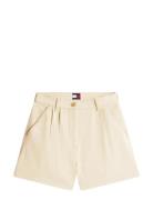 Tjw Claire Hr Pleated Shorts Beige Tommy Jeans