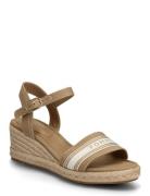 Mid Wedge Espad Webbing Beige Tommy Hilfiger