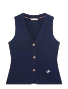 Co Full Needle Slim Vest Navy Tommy Hilfiger