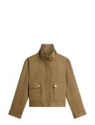 Linen Utility Jacket Khaki Tommy Hilfiger