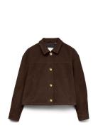 Vmroycestine Short Suede Jacket Brown Vero Moda