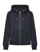 Essential Logo Ziphood Hb Navy Superdry