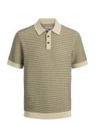 Jprblukingsley Knit Polo Ss Ln Khaki Jack & J S