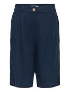 Onlgoa Hw Linen Bl Long Shorts Cc Tlr Navy ONLY