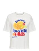 Onlbolette S/S Top Box Cc Jrs Cream ONLY