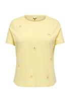 Carzenia S/S O-Neck Top Jrs Yellow ONLY Carmakoma