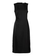 Slfchloe Slim Sl O-Neck Midi Dress Noos Black Selected