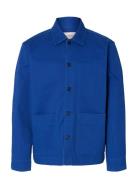 Slhregular Hotel Amour Overshirt Blue Selected