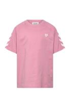 Hmljr Archive Loose T-Shirt S/S Pink Hummel