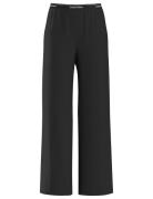 Drop Needle Wideleg Pant Black Calvin Klein