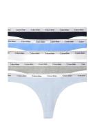 Thong 5 Pk Patterned Calvin Klein