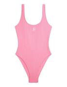 Scoop Back Piece Pink Tommy Hilfiger