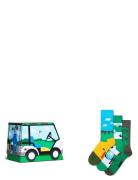 3-Pack Golf Socks Gift Set Patterned Happy Socks