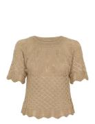 Crsevija Short Blouse Beige Cream