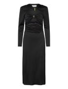 Amela Embellished Jersey Midi Dress Black Malina