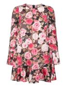 Satin Shift Dress Pink By Ti Mo