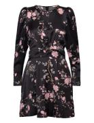 Satin Mini Dress Black By Ti Mo