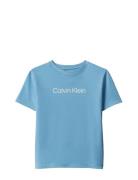 Inst. Logo Ss T-Shirt Blue Calvin Klein