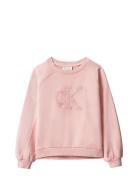 Ck Logo Sweatshirt Pink Calvin Klein