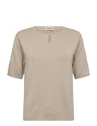 Bs Francesca Regular Fit T-Shirt Beige Bruun & Stengade