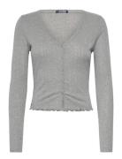Ath Ess Pointelle Cardigan Grey Superdry