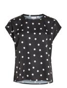 Viellette S/S Full Satin Top - Noos Black Vila