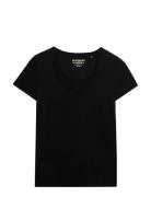 Studios Scoop Neck Tee Black Superdry