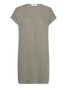 Rwraya Sl Tunic Dress Khaki Rosemunde