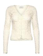 Rwdelicia Lace Ls Cardigan Cream Rosemunde