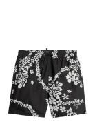 Hawaiian Print 17 Swim Short Black Superdry