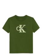 Msw Monologo S/S T-Shirt Khaki Calvin Klein