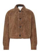 Vmroycestine Short Suede Jacket Brown Vero Moda